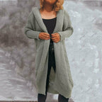R&B | Solide Lange Strickjacke
