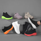 Damen Atmungsaktive Strick-Sneaker mit flexiblem Sohlenprofil