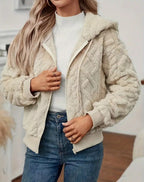 Damen Kuschelige Fleecejacke R&B