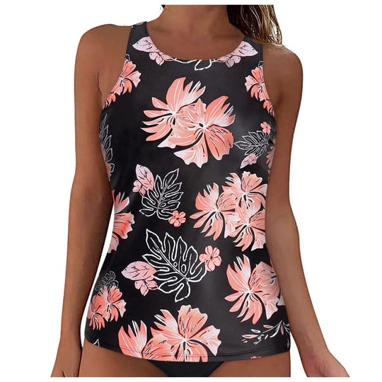 Damen Sportliches Tankini-Oberteil mit modischem Rückenausschnitt R&B