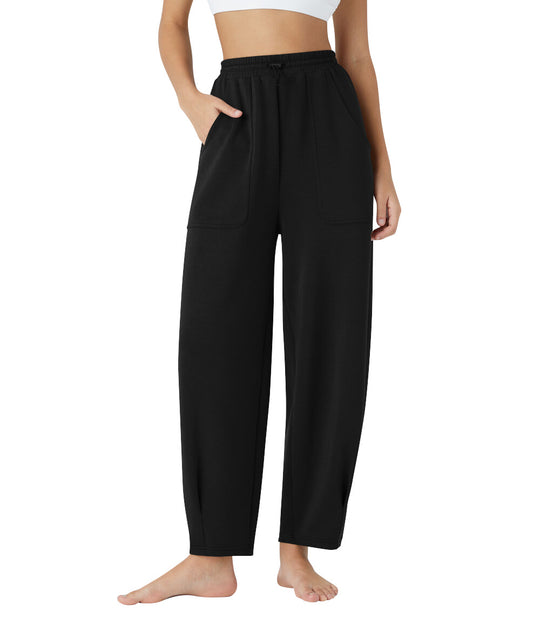 Damen weite Freizeithose mit elastischem Bund und praktischen Taschen R&B