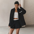 Damen Lässiges Ensemble aus cropped Shirt und Shorts R&B