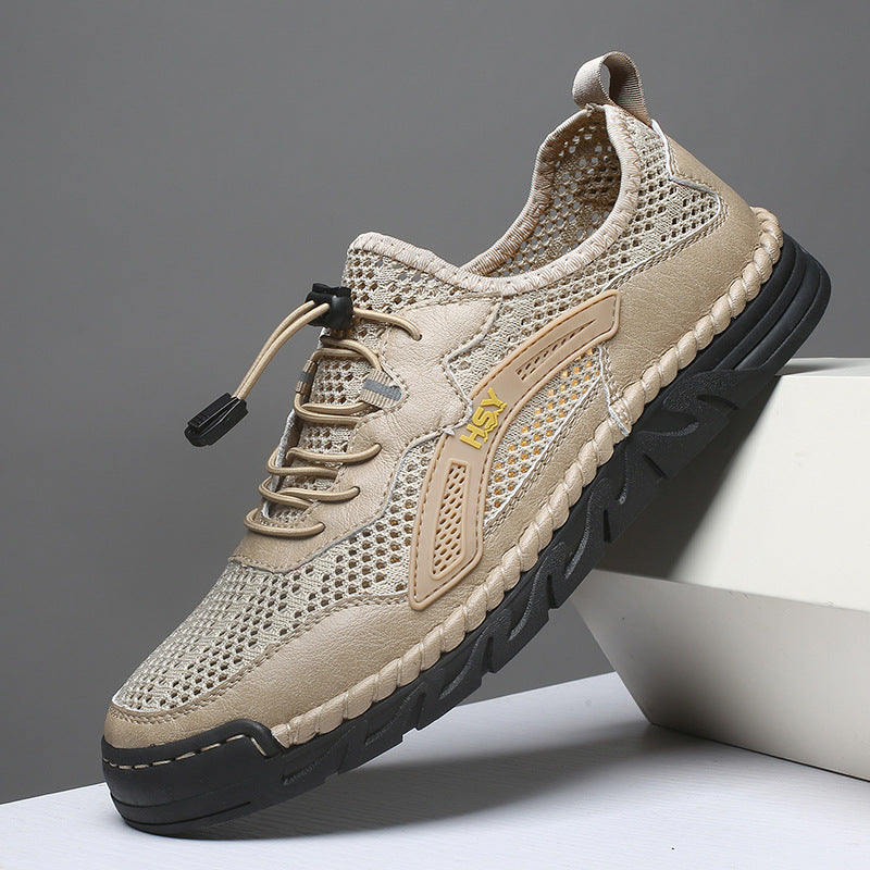 Herren Atmungsaktive Sportschuhe mit elastischem Schnellschnürsystem R&B