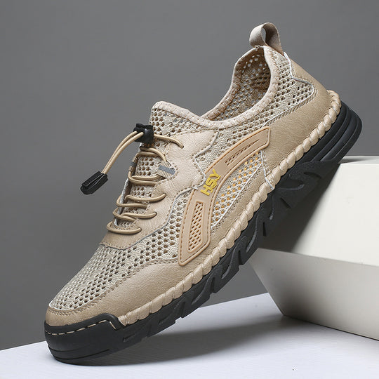 Herren Atmungsaktive Sportschuhe mit elastischem Schnellschnürsystem R&B