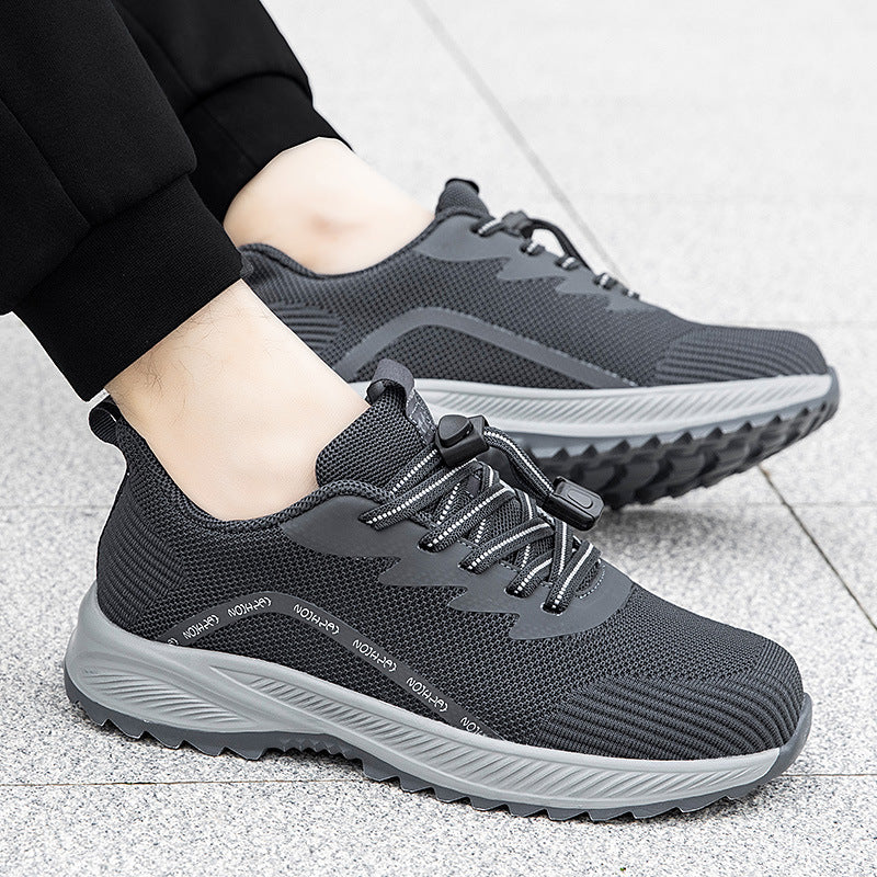 Damen komfortable Laufsneaker mit elastischem Schnellverschluss und atmungsaktiver Mesh-Oberfläche R&B