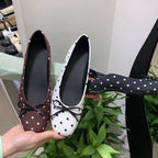 Damen Ballerinas mit gepunktetem Muster R&B