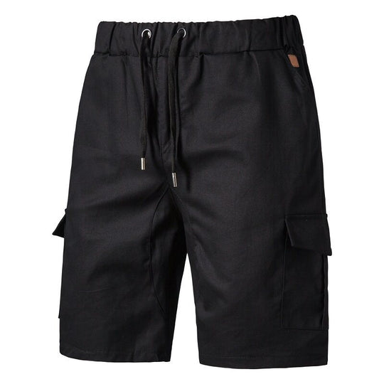 Herren lockere Cargo-Shorts mit praktischen Taschen und elastischem Bund R&B