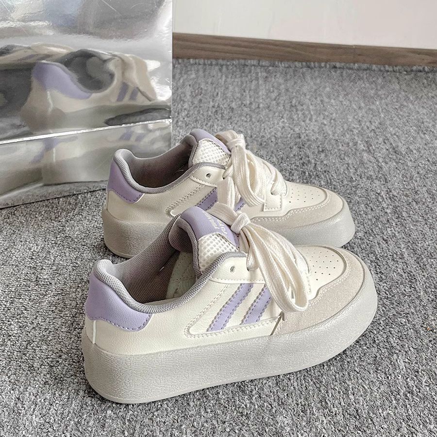 Damen Plattform Sneakers mit atmungsaktiver Obermaterialkombination und rutschfester Sohle R&B