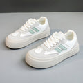 Damen modische Plateau-Sneaker mit atmungsaktiver Oberflächenstruktur und dämpfendem Sohlenprofil R&B