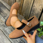 Damen Mules mit verstellbarem Riemen und komfortablem Fußbett R&B