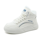 Damen hochflorige Sneakers mit kuscheligem Innenfutter R&B
