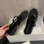 Damen Glitzernde Mary Jane Schuhe mit komfortablem Riemchen R&B