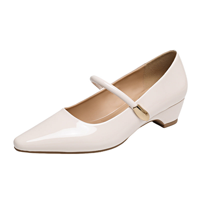 Damen elegante Mary Jane Schuhe mit Absatz R&B