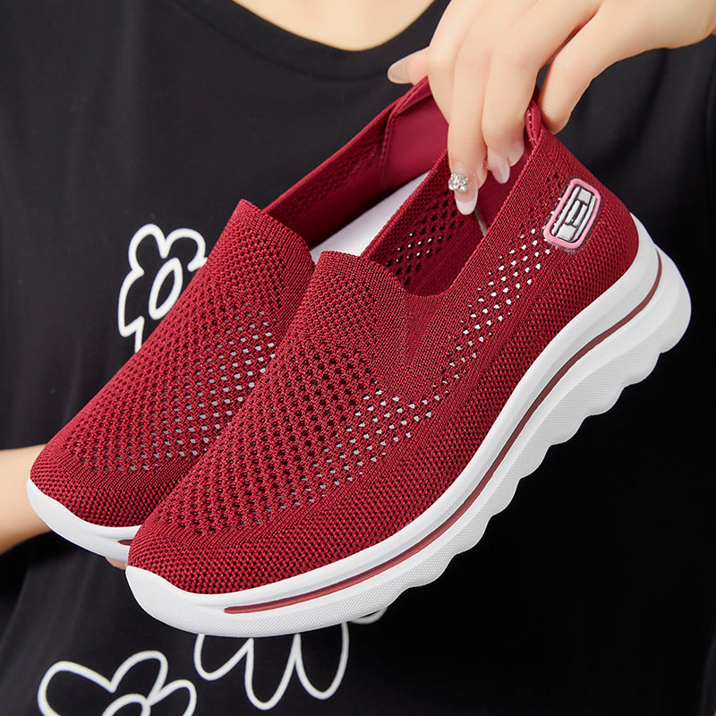 Damen Atmungsaktive Slip-On Sneakers mit komfortabeler Dämpfung