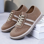 Damen Sneaker mit atmungsaktivem Veloursleder und gepolstertem Fußbett R&B