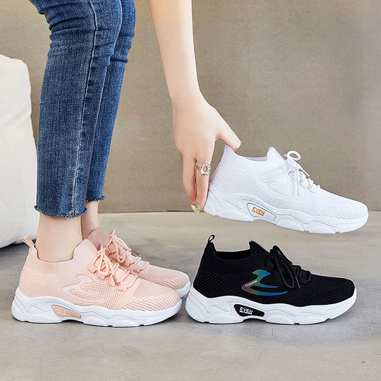 Damen Schnürfreizeitschuhe mit atmungsaktivem Mesh-Obermaterial R&B