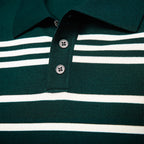 Herren Polo-Pullover mit modischem Streifenmuster und leichter Struktur