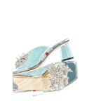Damen Glamouröse und transparente Slipper R&B