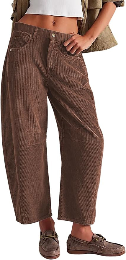 Damen Bequeme und stylische Palazzo-Hosen mit seitlichen Taschen R&B