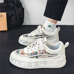 Damen Freizeit-Sneaker mit modischem Design und hohem Plateau R&B