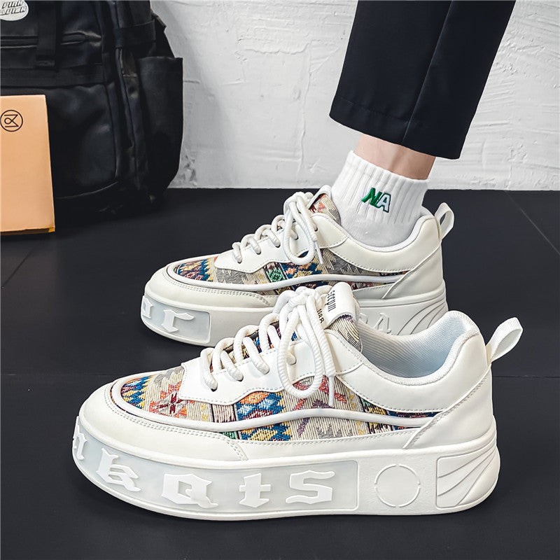Damen Freizeit-Sneaker mit modischem Design und hohem Plateau R&B