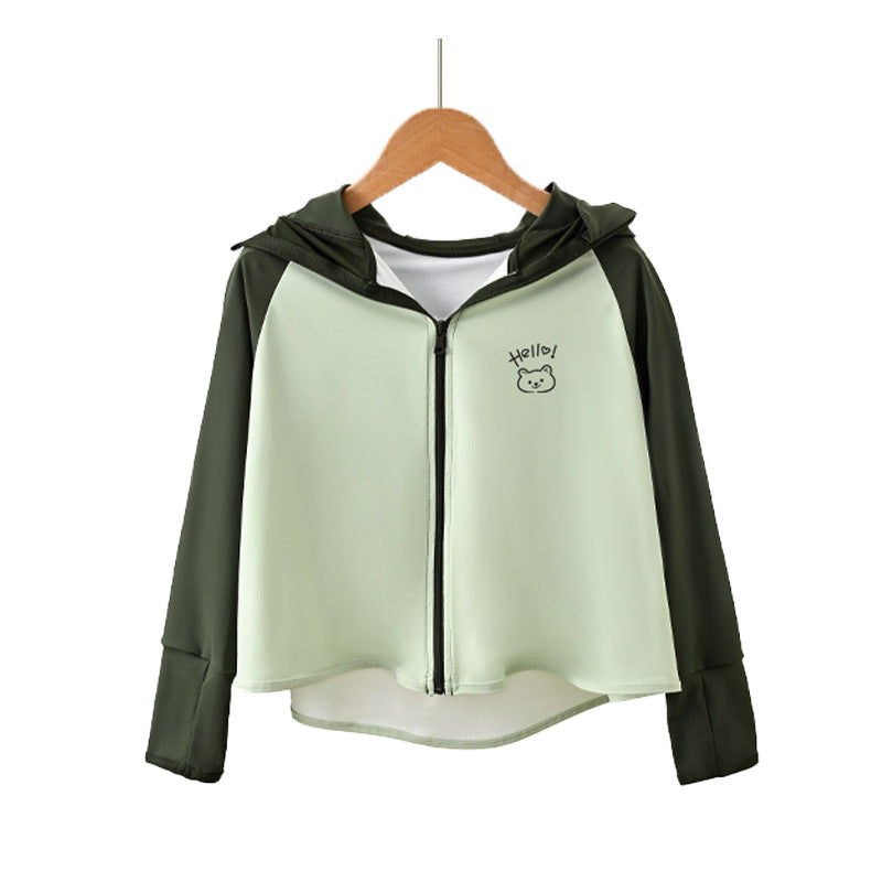 Damen Leichte Kapuzenjacke mit tierischem Aufdruck R&B