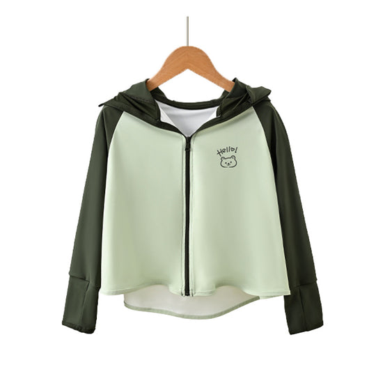 Damen Leichte Kapuzenjacke mit tierischem Aufdruck R&B