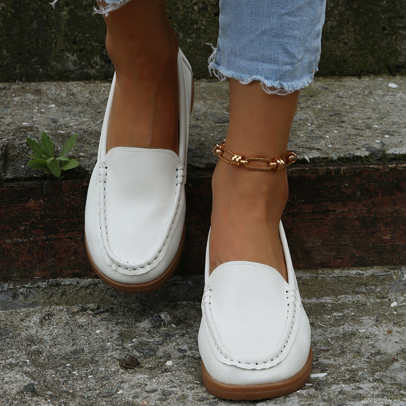 Damen Mokassins mit stilvoller Naht und rutschfester Sohle R&B