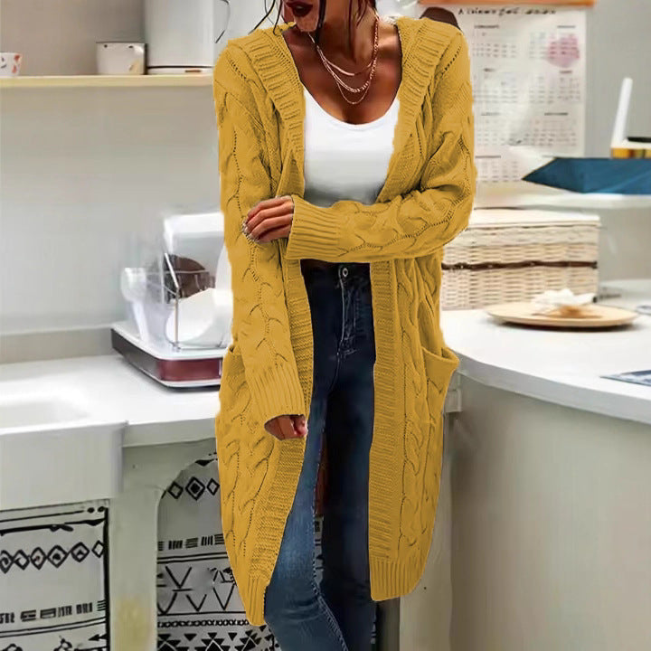 Damen Grobstrickcardigan mit praktischen Taschen und eleganten Zopfdetails R&B