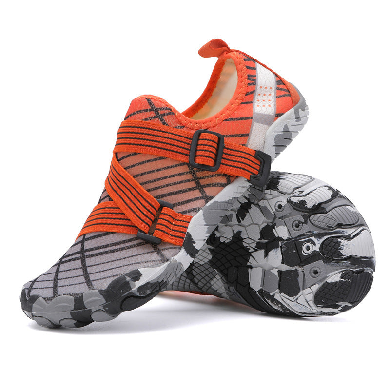 Damen Multifunktionale Aqua-Schuhe mit elastischen Tragegurten und rutschfesten Sohlen