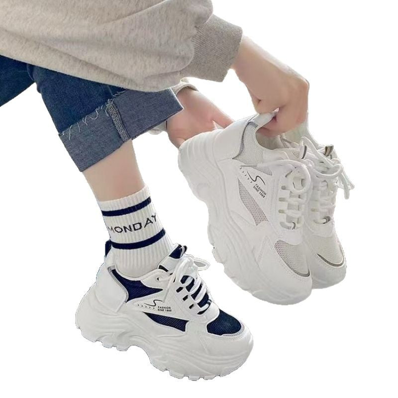 Damen Sportliche Sneakers mit atmungsaktiver Netzstruktur und dämpfender Sohle R&B
