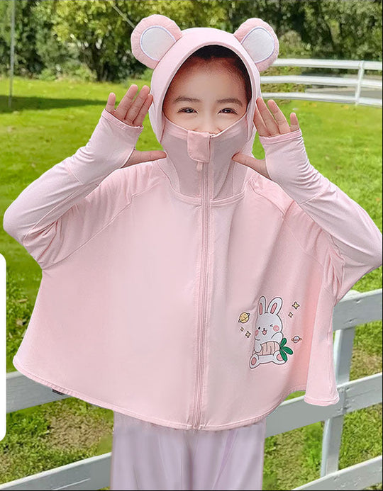 Mädchen praktische Kapuzenjacke mit tierisch verspieltem Design R&B