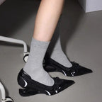 Damen elegante Slingback-Ballerinas mit raffinierter Schleifenapplikation und komfortablem Fußbett R&B