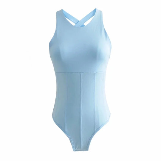 Damen Body mit figurformendem Design und seitlichen Cut-Outs R&B