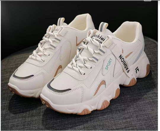 Damen Sportliche Sneaker mit atmungsaktiver Mesh-Oberfläche und dämpfender Laufsohle R&B