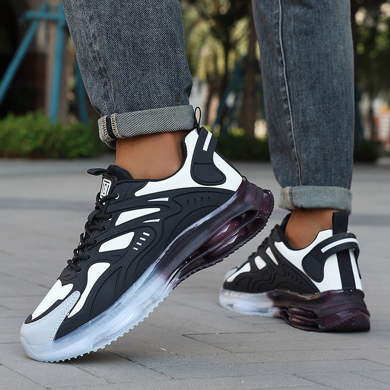 Herren nan futuristischer leistungsorientierter Lifestyle-Sneaker mit durchgehender Luftkammersohle und thermogeformten Kunststoffapplikationen R&B