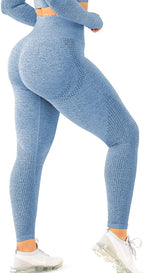 Damen Hohe Performance Fitnessleggings mit strukturierter Oberfläche R&B