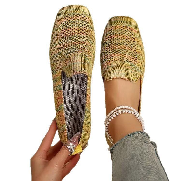 Damen Atmungsaktive Slip-On Ballerinas mit feinem Netzdesign R&B