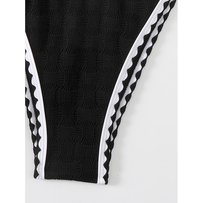 Damen Bikini-Set mit raffinierter Struktur und verstellbaren Trägern R&B
