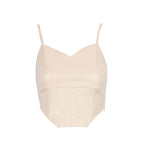 Damen Cropped Top mit elegantem V-Ausschnitt und figurbetonter Passform EB