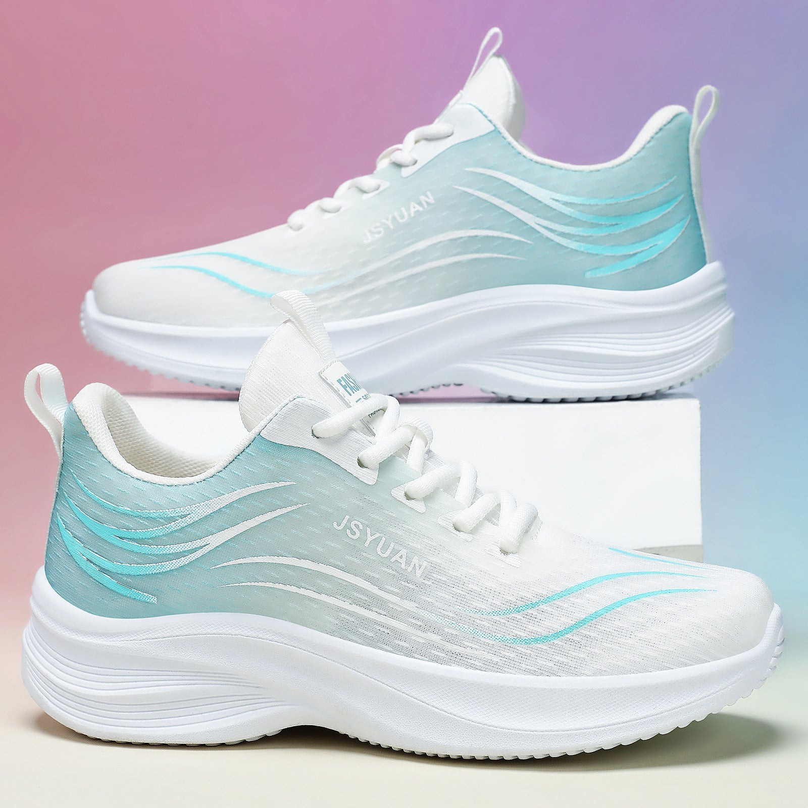 Damen Sportliche Leichtgewicht Sneakers mit atmungsaktiver Struktur und optimierter Dämpfung R&B