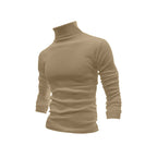 Herren Eleganter Rollkragenpullover aus weichem Strickstoff R&B