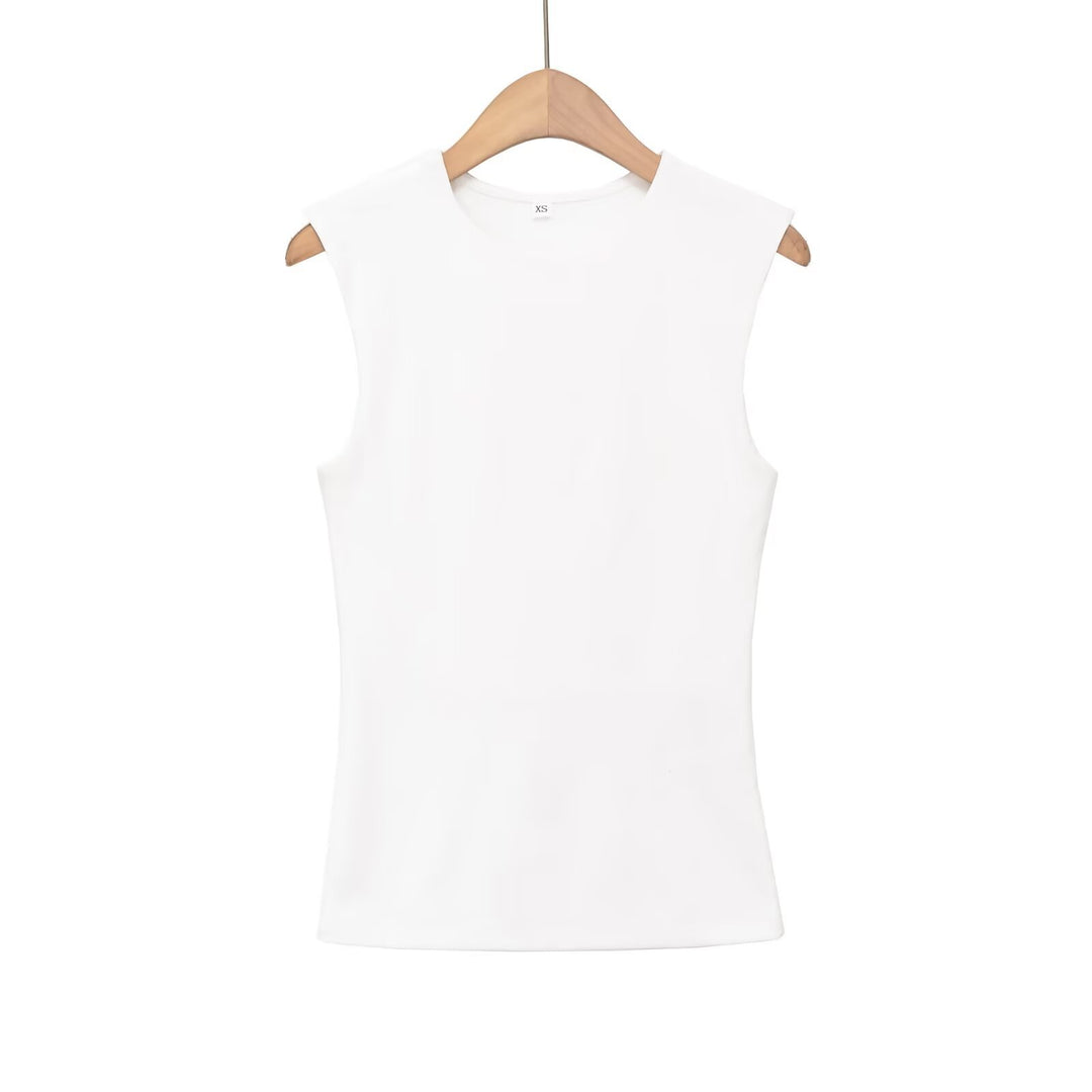 Damen ärmelloses Oberteil mit strukturiertem Look und hochwertiger Baumwolle R&B