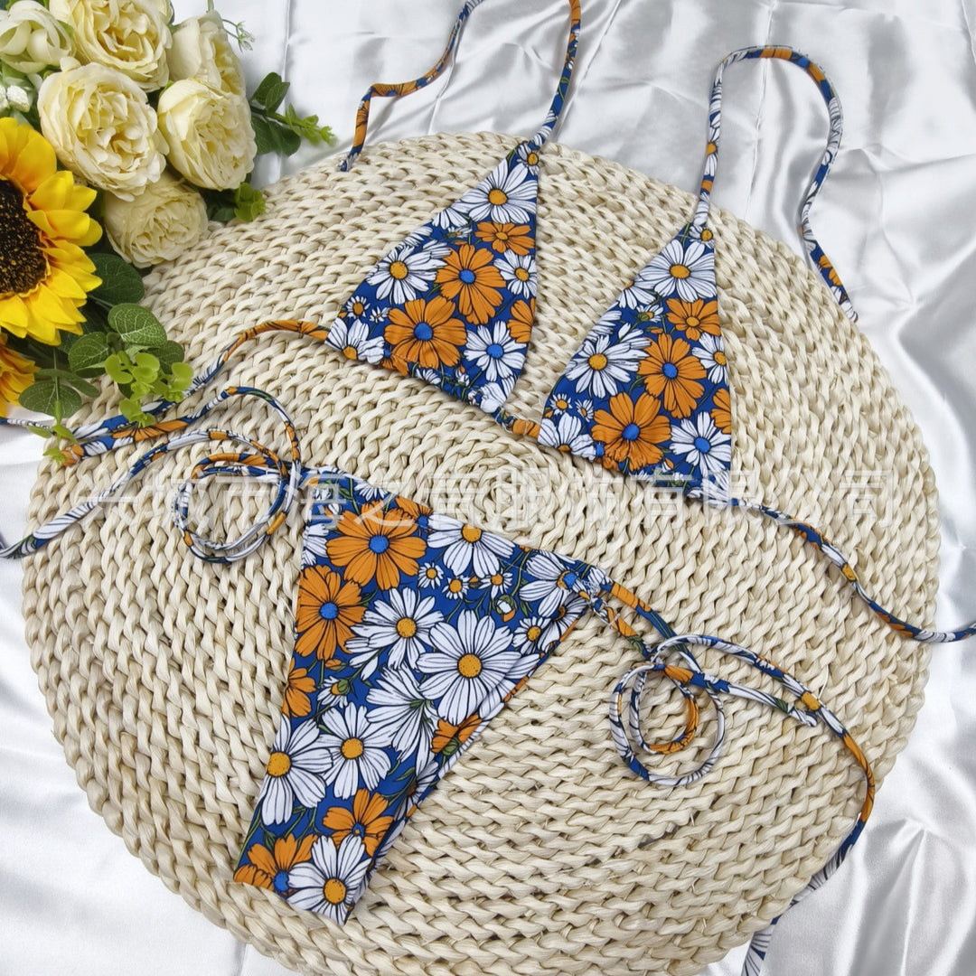 Damen Triangel-Bikini mit verspieltem Punkten-Design R&B