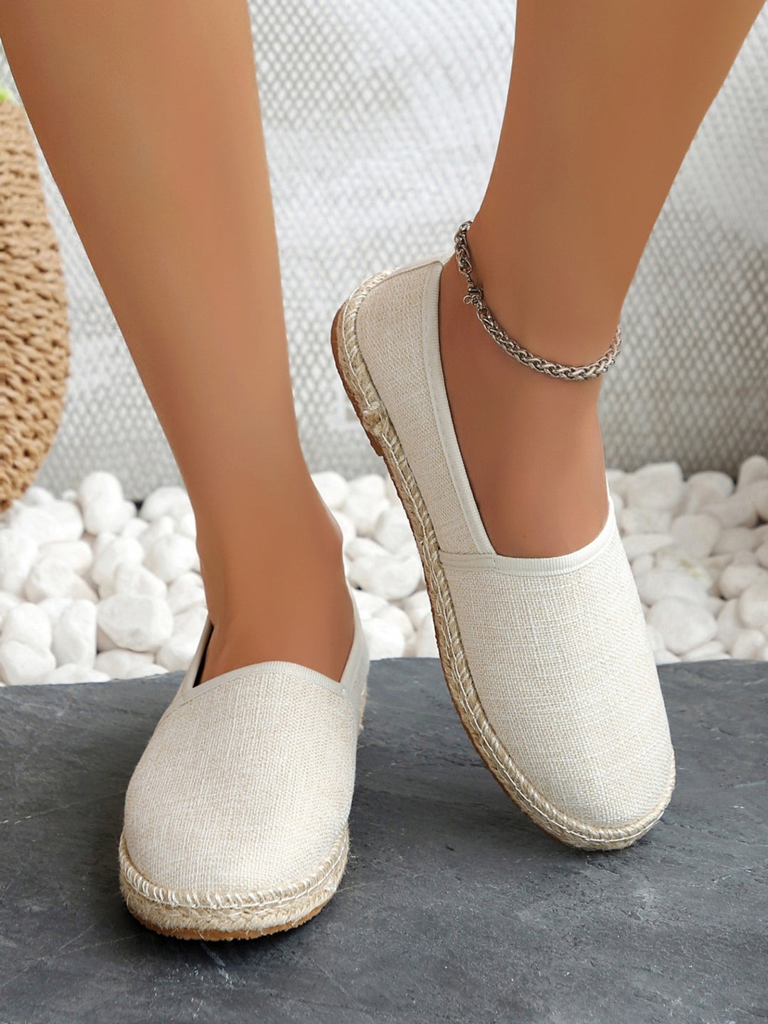 Damen Espadrilles mit elastischem Obermaterial und komfortabler Sohle R&B