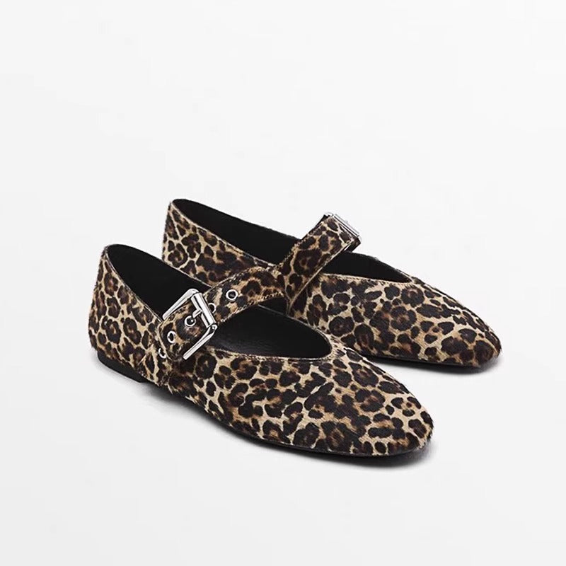 Damen Ballerinas mit verstellbarem Riemendesign und elegantem Schnallenakzent R&B