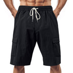 Herren Cargo-Shorts mit praktischen Seitentaschen und verstellbarem Kordelzug R&B