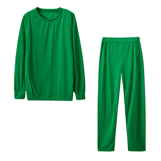 Damen Langarm Schlafanzug Set mit elastischen Hosen R&B