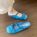 Damen Ballerinas mit modischem Riemchen und eleganter Schleifenapplikation R&B