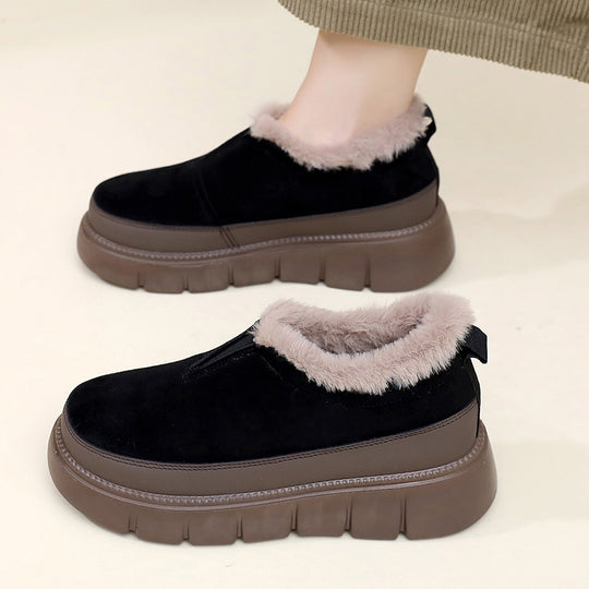 Damen Winter-Slipper mit Kuschel-Innenfutter und rutschfester Sohle R&B